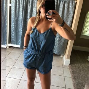 denim romper